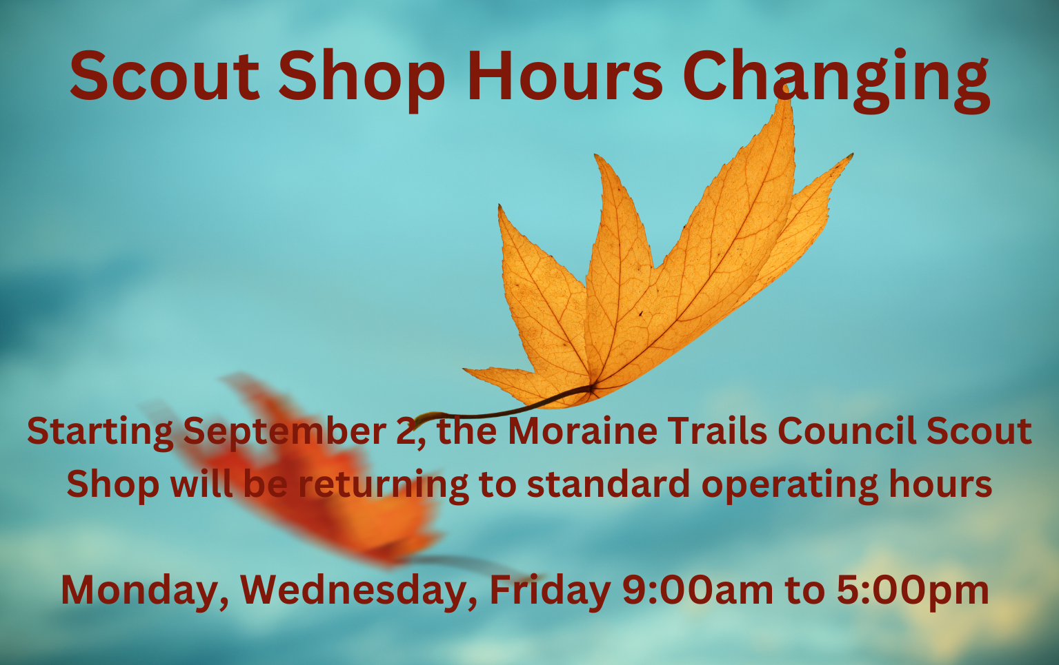 Fall Store Hours
