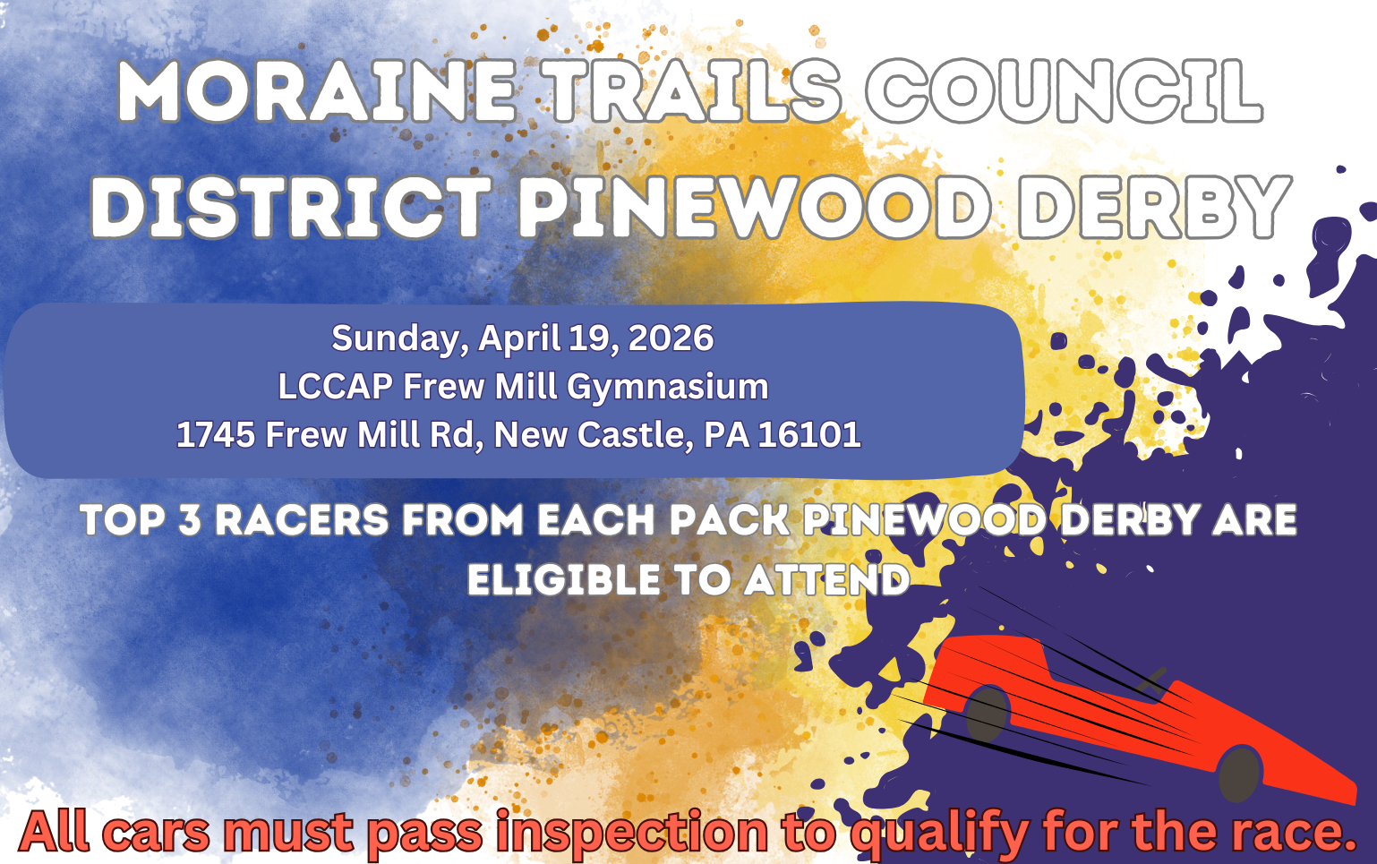 District Pinewood Derby 2026